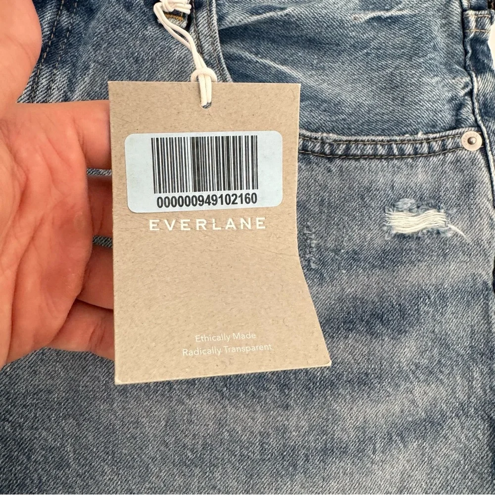 NWT EVERLANE the denim shorts organic cotton size 30 distressed womans shorts - Picture 8 of 11